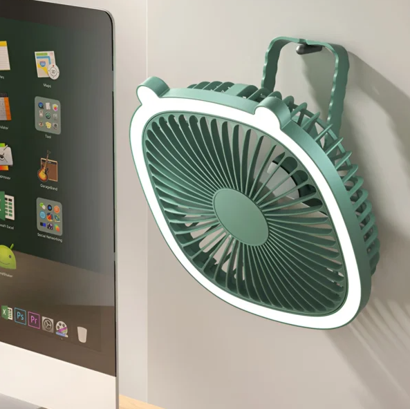 Portable Desktop Fan With light
